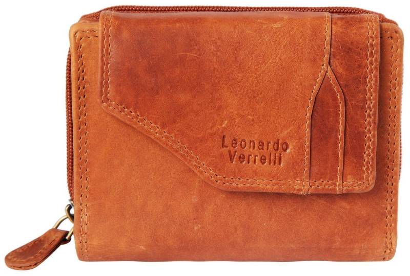 LEONARDO VERRELLI Geldbörse Bushra (Einzeln), Damen GeldbÃ¶rse Quer Echtleder von LEONARDO VERRELLI