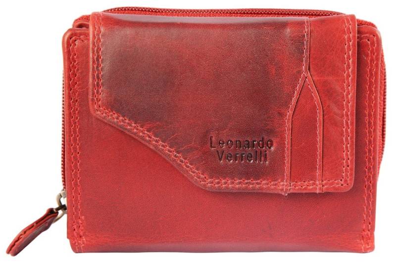 LEONARDO VERRELLI Geldbörse Bushra (Einzeln), Damen GeldbÃ¶rse Quer Echtleder von LEONARDO VERRELLI