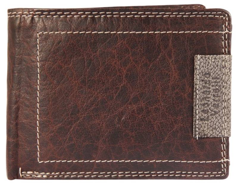LEONARDO VERRELLI Geldbörse Henri (Einzeln, inkl. Schmuckbox), Herren GeldbÃ¶rse Quer Echtleder von LEONARDO VERRELLI