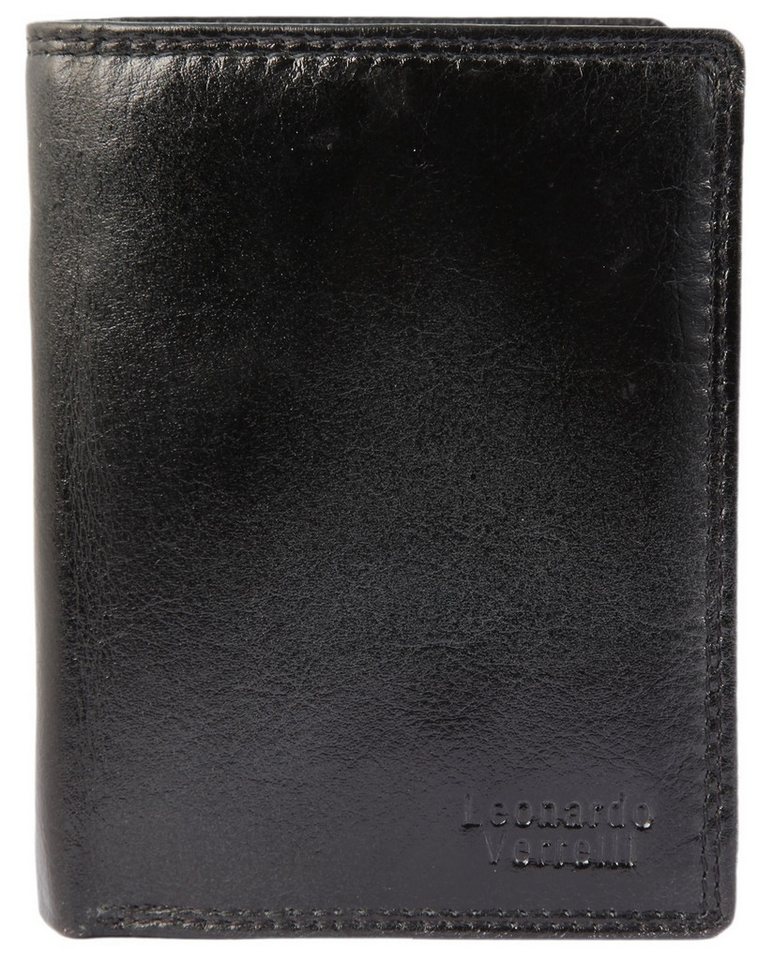 LEONARDO VERRELLI Geldbörse Kinan Leonardo Verrelli Herren Geldbörse aus Echtleder mit (Einzeln, inkl. Schmuckbox), Herren GeldbÃ¶rse Hoch Echtleder von LEONARDO VERRELLI