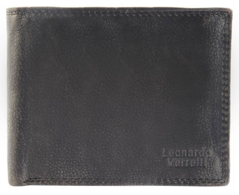 Leonardo Verrelli Geldbörse Kusay Leonardo Verrelli Geldbörse, Echtleder, RFID-Schutz (inkl. Schmuckbox), Herren GeldbÃ¶rse Quer Echtleder von Leonardo Verrelli