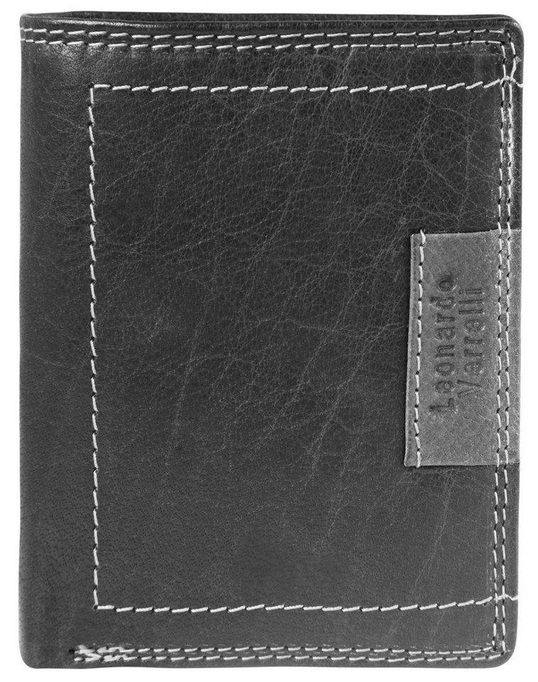 LEONARDO VERRELLI Geldbörse LV0088 (Einzeln, inkl. Schmuckbox), Herren GeldbÃ¶rse Hoch Echtleder von LEONARDO VERRELLI