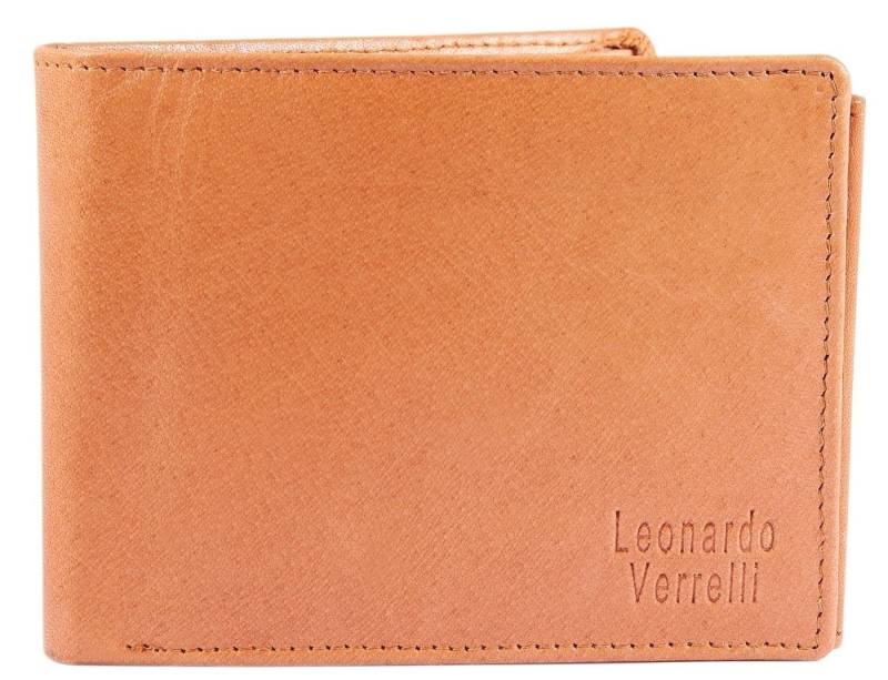 LEONARDO VERRELLI Geldbörse Leo Leonardo Verrelli Herren Geldbörse aus Echtleder. Format 12 x (Einzeln), Herren GeldbÃ¶rse Quer Echtleder von LEONARDO VERRELLI