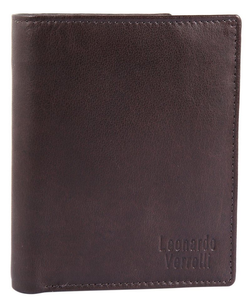 LEONARDO VERRELLI Geldbörse Leonel (Einzeln), Herren GeldbÃ¶rse Hoch Echtleder von LEONARDO VERRELLI