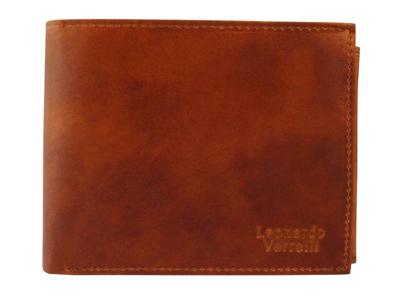 Leonardo Verrelli Geldbörse Levi Leonardo Verrelli Echt Leder Geldbörse mit RFID-Safe von Leonardo Verrelli