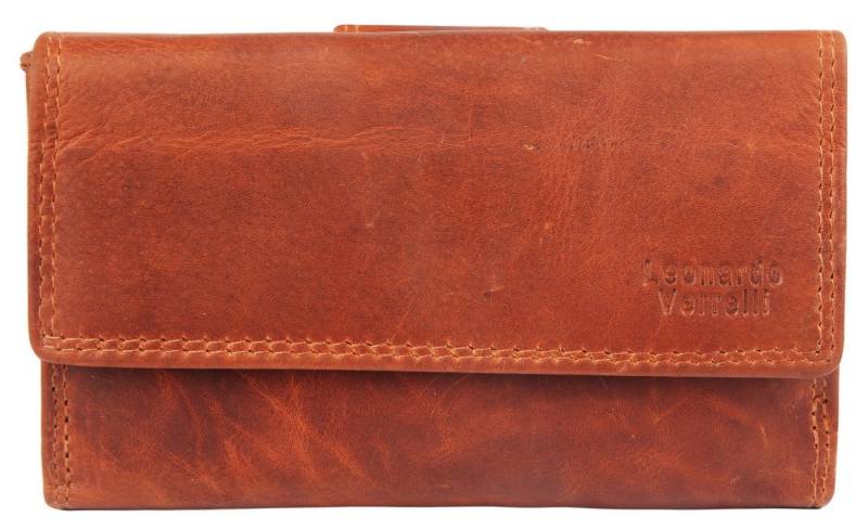 LEONARDO VERRELLI Geldbörse Limar (Einzeln), Damen GeldbÃ¶rse Quer Echtleder von LEONARDO VERRELLI