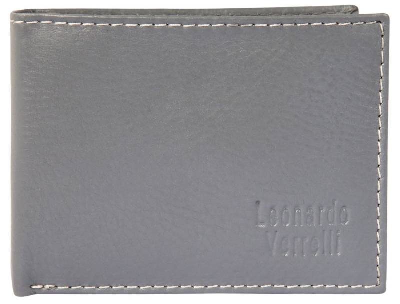 LEONARDO VERRELLI Geldbörse Modir Leonardo Verrelli Echtleder Geldbörse, Querformat, schwarz (Einzeln), Herren GeldbÃ¶rse Quer Echtleder von LEONARDO VERRELLI