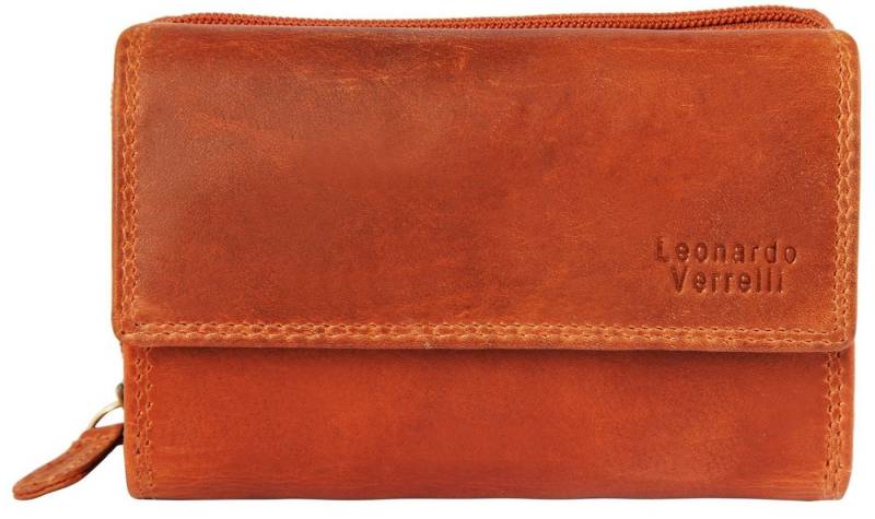 LEONARDO VERRELLI Geldbörse Mofida (Einzeln), Damen GeldbÃ¶rse Quer Echtleder von LEONARDO VERRELLI
