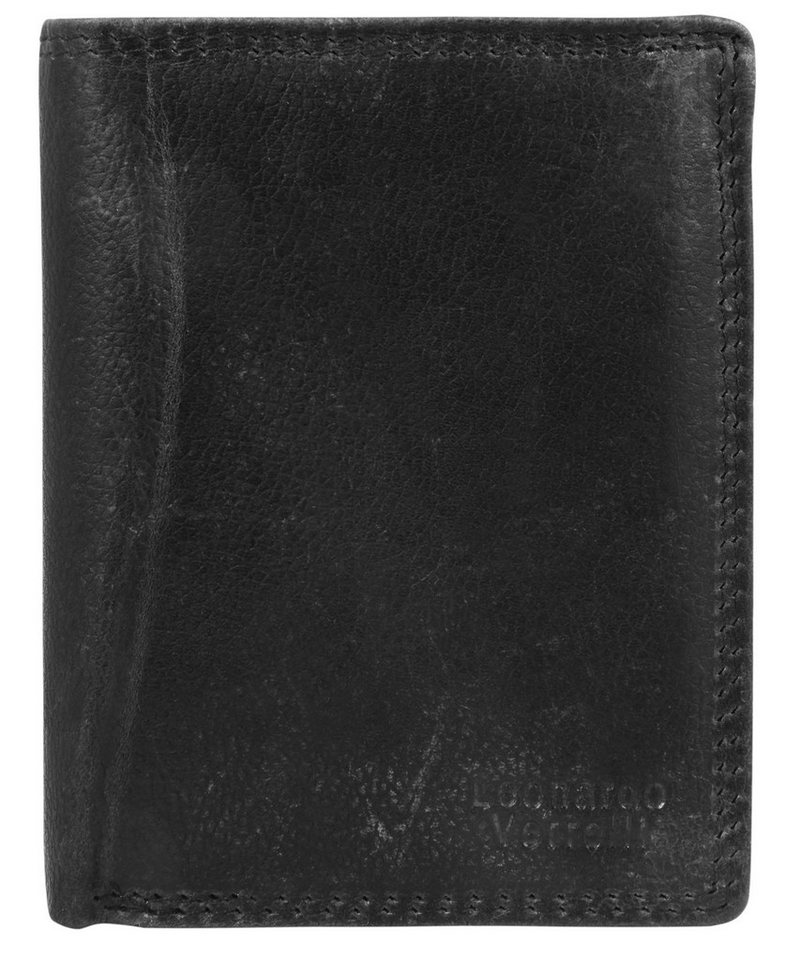 Leonardo Verrelli Geldbörse Morib Leonardo Verrelli Echtleder Herrengeldbörse, RFID-Schutz (inkl. Schmuckbox), Herren GeldbÃ¶rse Hoch Echtleder von Leonardo Verrelli