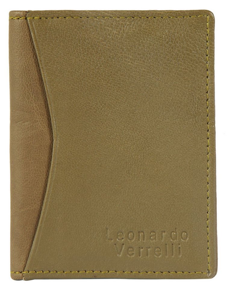 Leonardo Verrelli Geldbörse Muto "Muto", Leonardo Verrelli Kartentui aus Echtleder von Leonardo Verrelli