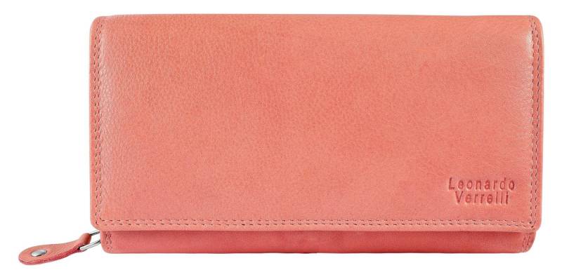 LEONARDO VERRELLI Geldbörse Nasli Leonardo Verrelli Geldbörse mit RFID Schutz, Echtleder (Einzeln), Damen GeldbÃ¶rse Quer Echtleder von LEONARDO VERRELLI