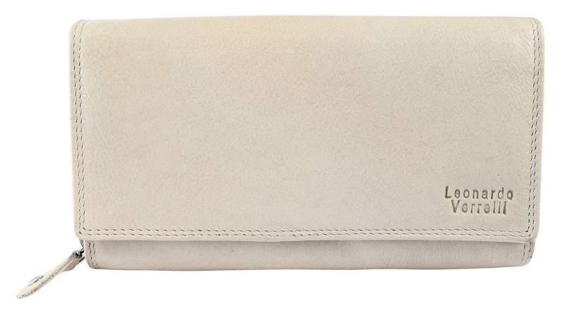 LEONARDO VERRELLI Geldbörse Nasli Leonardo Verrelli Geldbörse mit RFID Schutz, Echtleder (Einzeln), Damen GeldbÃ¶rse Quer Echtleder von LEONARDO VERRELLI