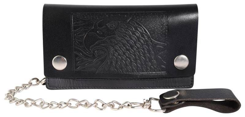 Leonardo Verrelli Geldbörse Sammy Echtleder Biker-Geldbörse, schwarz von Leonardo Verrelli