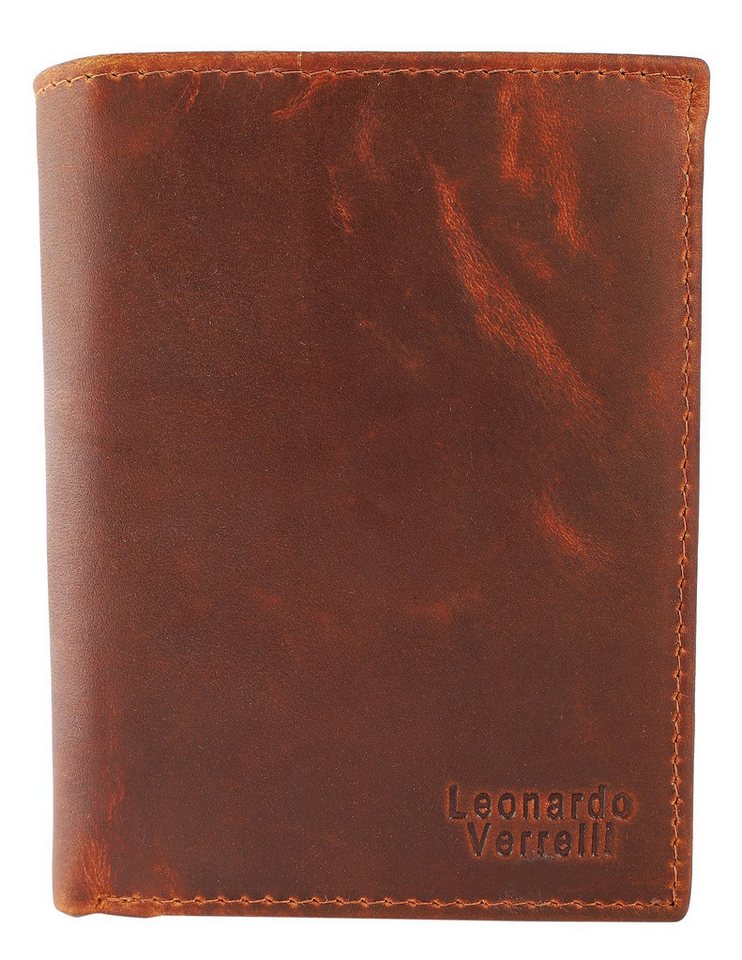 Leonardo Verrelli Geldbörse Valerian Leonardo Verrelli Echt Leder Hochformat Geldbörse mit von Leonardo Verrelli