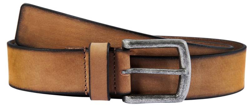 LEONARDO VERRELLI Ledergürtel LV0149 hochwertiges Echt Leder, taupefarben, 90 cm - 140 cm (Einzeln) von LEONARDO VERRELLI