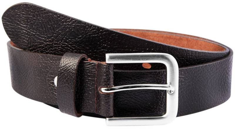 LEONARDO VERRELLI Ledergürtel LV0046 90 cm - 140 cm (Bundweite), Echtleder in dunkelbraun, (Einzeln) von LEONARDO VERRELLI