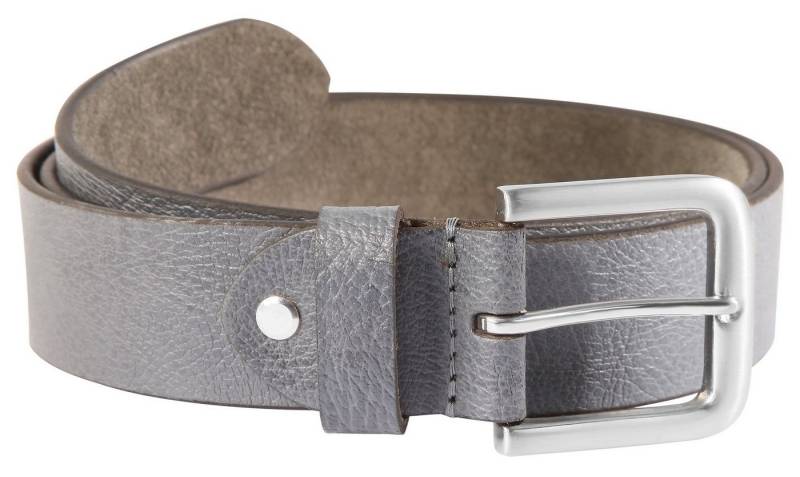 LEONARDO VERRELLI Ledergürtel LV0046 hochwertiges Echt Leder, grau, 80 cm - 140 cm (Bundweite) (Einzeln) von LEONARDO VERRELLI