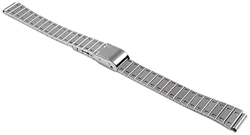 LEONARDO VERRELLI - Uhrenarmband Ersatz Gliederarmband Edelstahl Faltschließe 8100114 (Stegbreite: 10 mm, silberfarbig) von LEONARDO VERRELLI