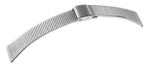 LEONARDO VERRELLI - Uhrenarmband Ersatz Gliederarmband Edelstahl Breite 10-20 mm Faltschließe 8100119-180 von LEONARDO VERRELLI