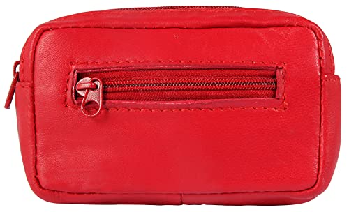 LEONARDO VERRELLI Unisex-Schlüsselbeutel Leder 7,9x12,3x2,5 cm 3020030 (rot) von LEONARDO VERRELLI