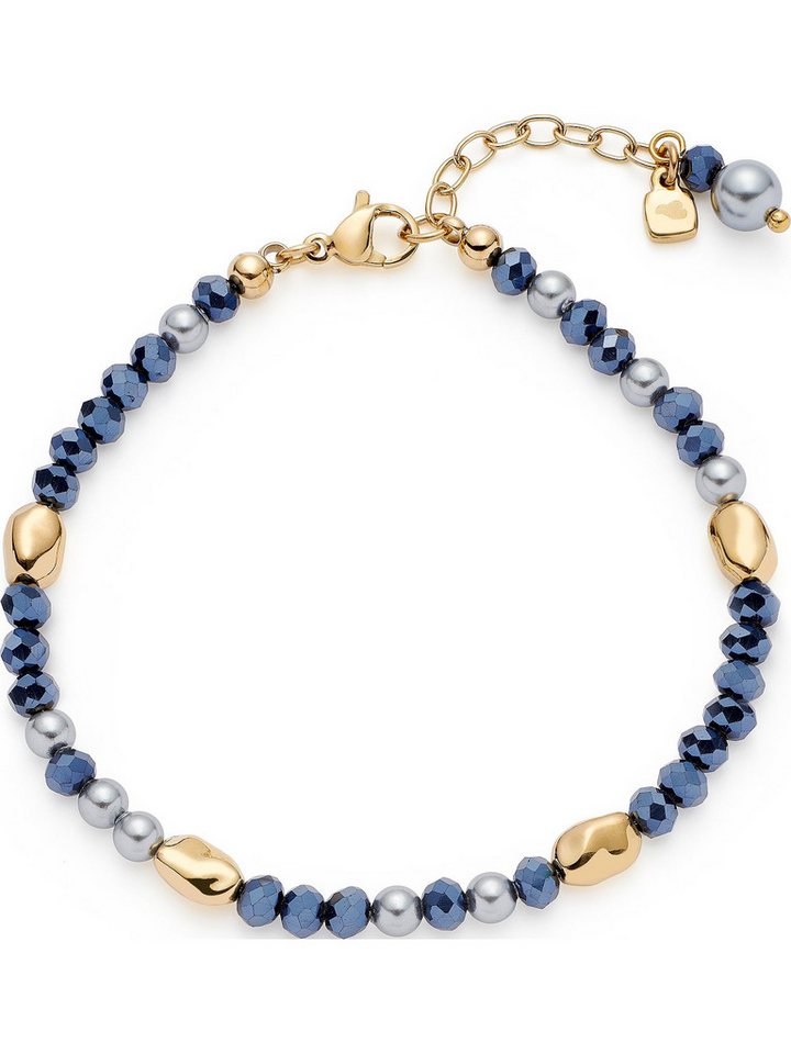 LEONARDO Edelstahlarmband Leonardo Damen-Armband Edelstahl Kunstperle, Modern von LEONARDO