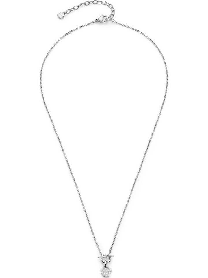 LEONARDO Edelstahlkette Leonardo Damen-Kette Edelstahl Zirkonia von LEONARDO