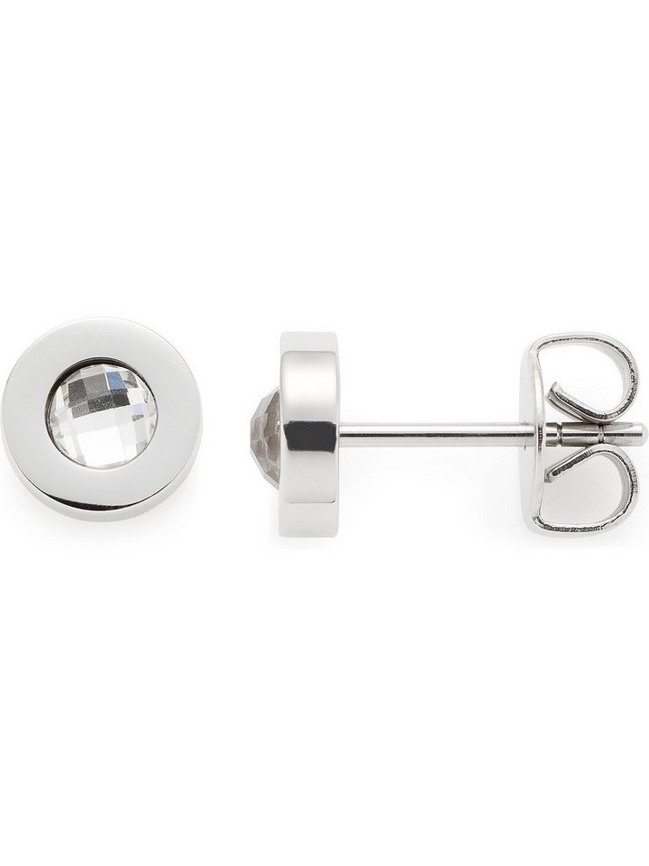 LEONARDO Paar Ohrstecker Leonardo Damen-Ohrstecker Edelstahl Glasstein von LEONARDO