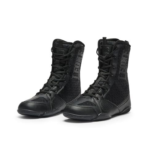 LEONE 1947 Herren Stivaletti Boxe Professional Professionelle Box-Stiefel-CL102, Schwarz, 39 EU von LEONE 1947