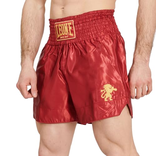 LEONE 1947 Unisex Pantaloncino Kick Basic Shorts 2-AB970, Bordeaux, L von LEONE 1947