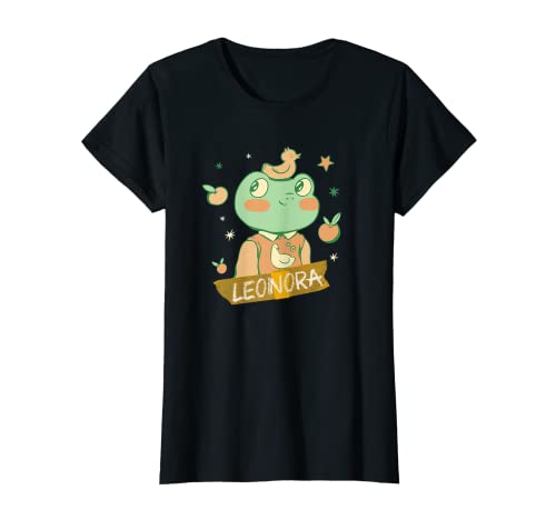 LEONORA - Schöner Mädchen Name mit süßem Frosch T-Shirt LEONORA - Schöner Mädchen Name mit süßem Frosch T-Shirt von LEONORA Tochter Enkel Geburtstag Geschenkideen