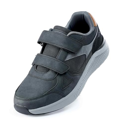LEOSS ORIGINAL Herren Atmungsaktiv Laufschuhe Sportschuhe Sneaker Running Tennis Schuhe Freizeit Straßenlaufschuhe Walkingschuhe Atmungsaktive Trainers Turnschuhe (Schwarz, 40 EU, MLE255066-1) von LEOSS ORIGINAL