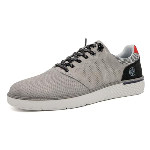 LEOSS ORIGINAL Herren Schuhe Sneaker Bequem Atmungsaktive Leichte Wanderschuhe Classic Sneaker Leicht Walkingschuhe mit Schnürung atmungsaktiv und lässig grau 43 EU LEOSS ORIGINAL Herren Schuhe Sneaker Bequem Atmungsaktive Leichte Wanderschuhe Classic Sneaker Leicht Walkingschuhe mit Schnürung atmungsaktiv und lässig grau 43 EU von LEOSS ORIGINAL