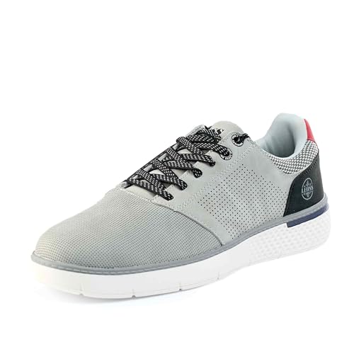 LEOSS ORIGINAL Herren Schuhe Sneaker Bequem Atmungsaktive Leichte Wanderschuhe Classic Sneaker Leicht Walkingschuhe mit Schnürung atmungsaktiv und lässig grau 43 EU von LEOSS ORIGINAL