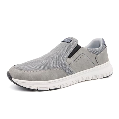 LEOSS ORIGINAL Schuhe Herren Sneaker Sommer Elegant Ohne Schnürsenkel, grau, 41 EU von LEOSS ORIGINAL