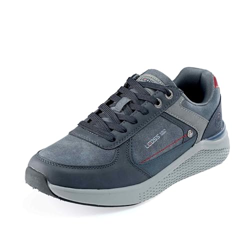 LEOSS ORIGINAL Laufschuhe Herren Sportschuhe Turnschuhe Fluidstreet Sneaker Freizeitschuhe Running Schuhe Kunstleder Freizeit (Dunkelblau, 40 EU, MLE255067-3) von LEOSS ORIGINAL