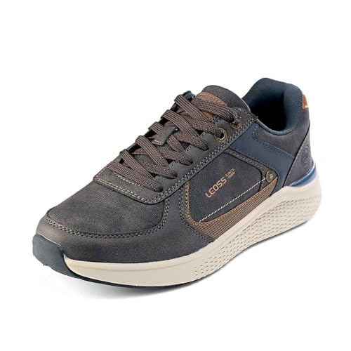 LEOSS ORIGINAL Leichte Laufschuhe Herren Wanderschuhe Freizeitschuhe Running Shoes Boardschuhe Turnschuhe rutschfeste Sneaker (Braun, 41 EU, MLE255067-13) von LEOSS ORIGINAL