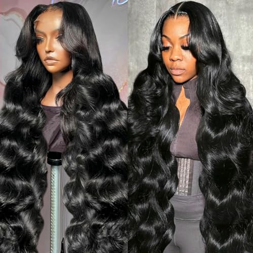 30 32 Zoll HD 13x6 Lace Front Echthaarperücken für Frauen Brasilianische vorgezupfte Lace Frontal Perücke-13x4 HD Lace Wig-10inches-150 Dichte von LEPIZ