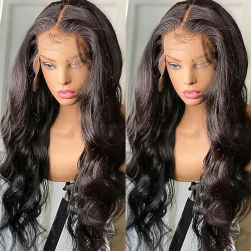 Perücke 13x4 HD Lace Front Perücke Indisches Echthaar 4×4 Verschluss Perücke Naturhaar für Frauen 30 Zoll Haarperücke -14 Zoll-180 Dichte-13x6 Perücke von LEPIZ