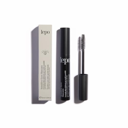 LEPO | Sensitive Eyes Mascara mit ultra-sanfter Formel, Seerosenextrakt und Reisprotein für einen empfindlichen, voluminösen und definierten Look. von LEPO