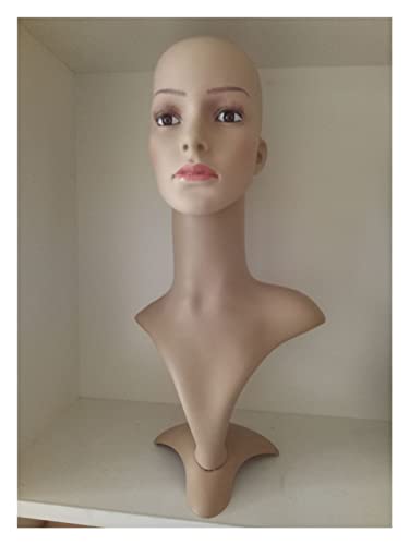 Perücken-Mannequin-Kopfständer Schaufensterpuppe, realistischer Mannequin-Kopf, Büste, Perücke Kopfhalter, verwendet for Perückenanzeige und Modellierung für Friseurladen, Perückenladen von LEPREM