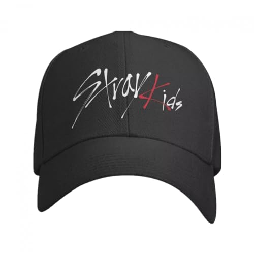 LEPTWORLD Baseball Kappe Stray Kids Baseballkappe Stray Kids Logo Running Trucker Hat Atmungsaktiv Unisex Streetwear Design Baseballkappen Einstellbar Outdoor Sports Geschenk von LEPTWORLD