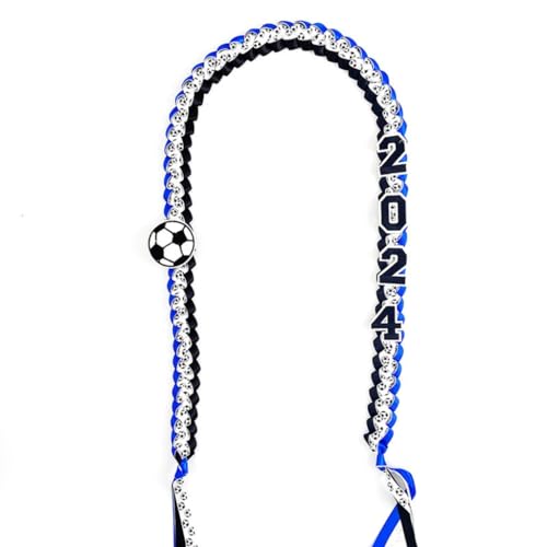 LERONO Halskette, 2024 Abschlussband, kreativer Schmuck mit Jahres-Anhänger und Geld, stilvolle Jahres-Halskette für Feiern, Polyester-Gurtband von LERONO