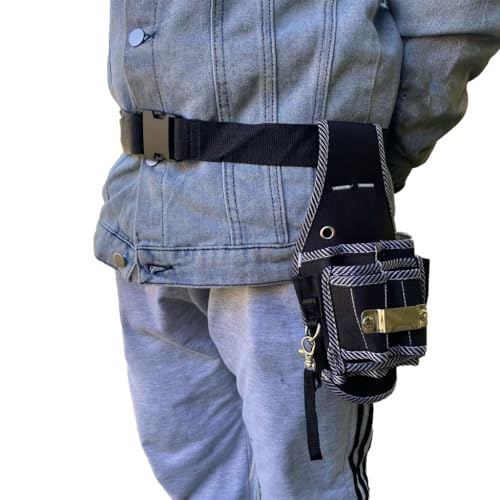 LERONO Taschen für Damen, Hardware-Werkzeug-Organizer, Gürteltasche, robuste Werkzeugtasche mit verstellbarem Gürtel, Segeltuch, Werkzeugtasche, multifunktionale Werkzeugtasche von LERONO