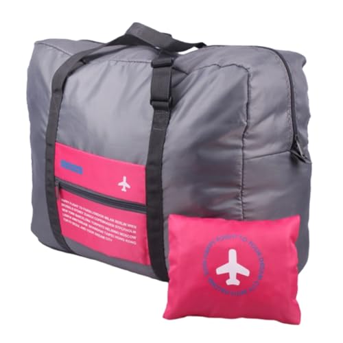 LERONO Taschen für Damen, Reiseverpackungswürfel, leicht, Nylon, Toilettenartikel, Organizer, perfekt für die Organisation von Kleidung, rosarot von LERONO