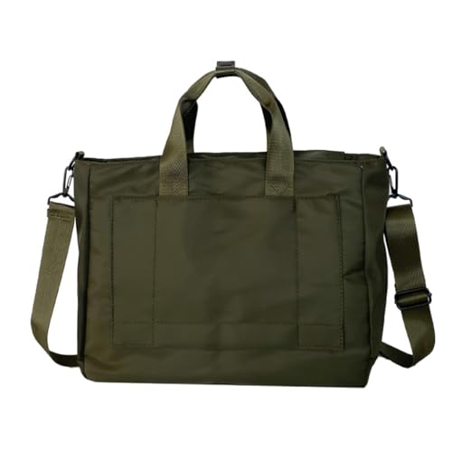 LERONO Taschen für Damen, multifunktional, Turnbeutel, Laptop, Computer, Umhängetasche, Laptop-Handtasche, Tragetasche, Reisetasche, Laptoptasche, grün von LERONO