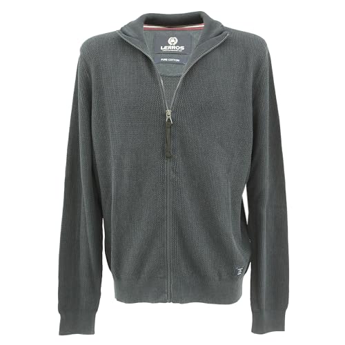 LERROS, Herren Strickjacke Mittelstrick Anthrazit 3XL von LERROS