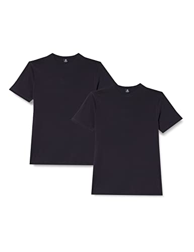 LERROS Herren Rundhals Doppelpack T-Shirt, Dunkelblau, S von LERROS