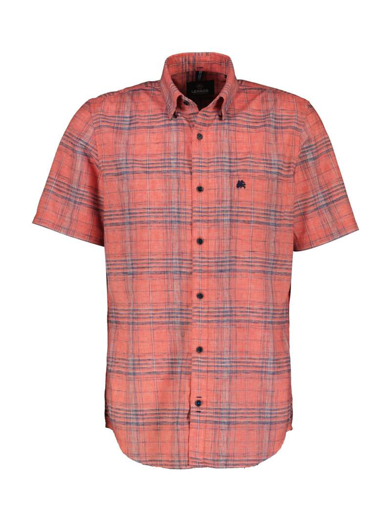 LERROS - BUTTON DOWN deep coral red - Gr. - M von LERROS