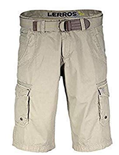 LERROS Herren Bermuda mit Gürtel Shorts, Beige (Stone 149), 46 (Herstellergröße: 31) von LERROS