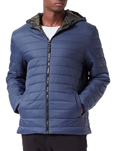 LERROS Herren Kapuzensteppjacke Steppjacke, Blau, XL Kurz EU von LERROS